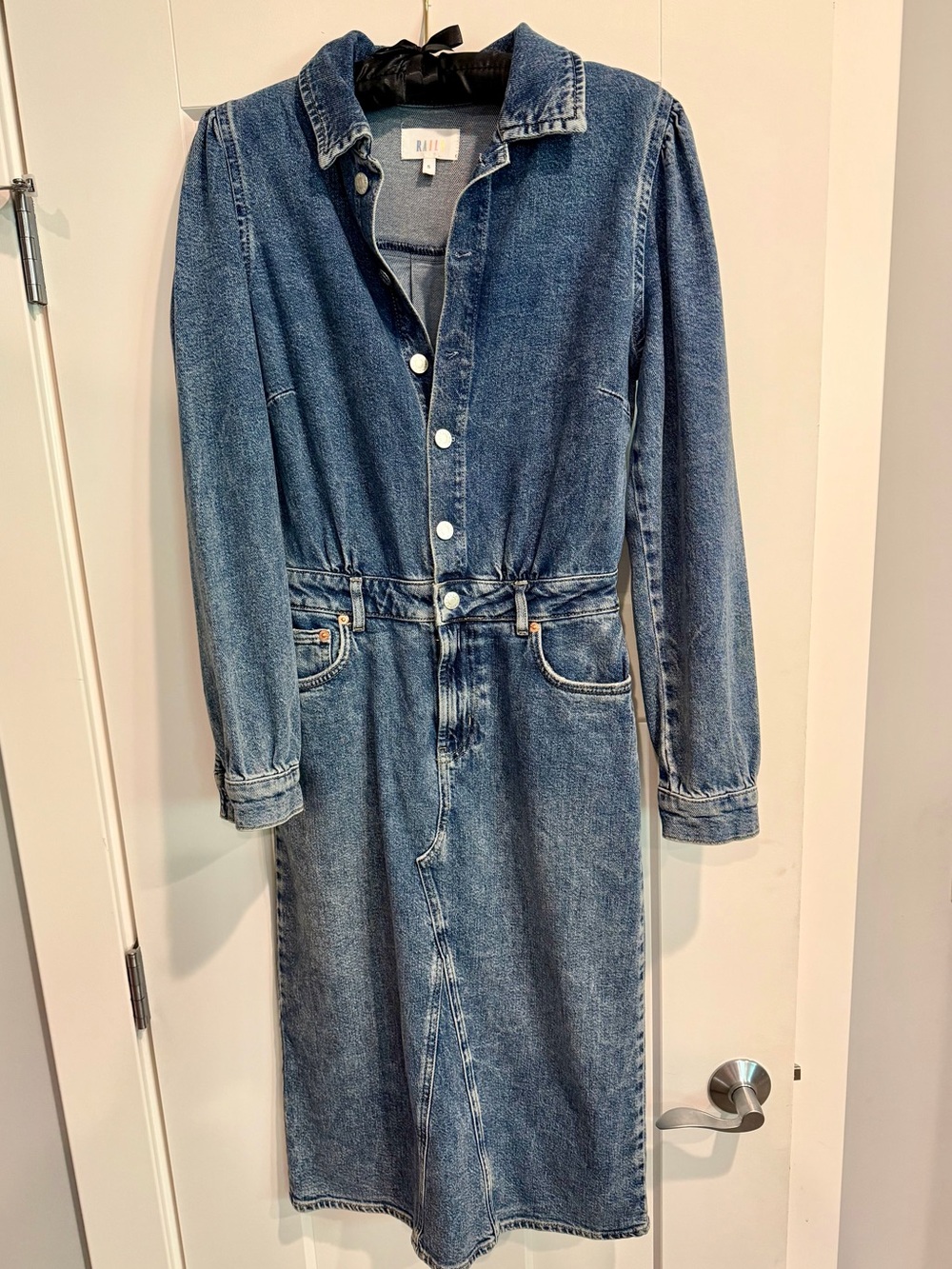 RAILS Beverly Denim Midi Shirt Dress